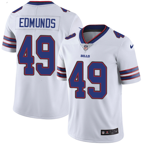 Men's Buffalo Bills #49 Tremaine Edmunds White Vapor Untouchable Limited Stitched NFL Jersey